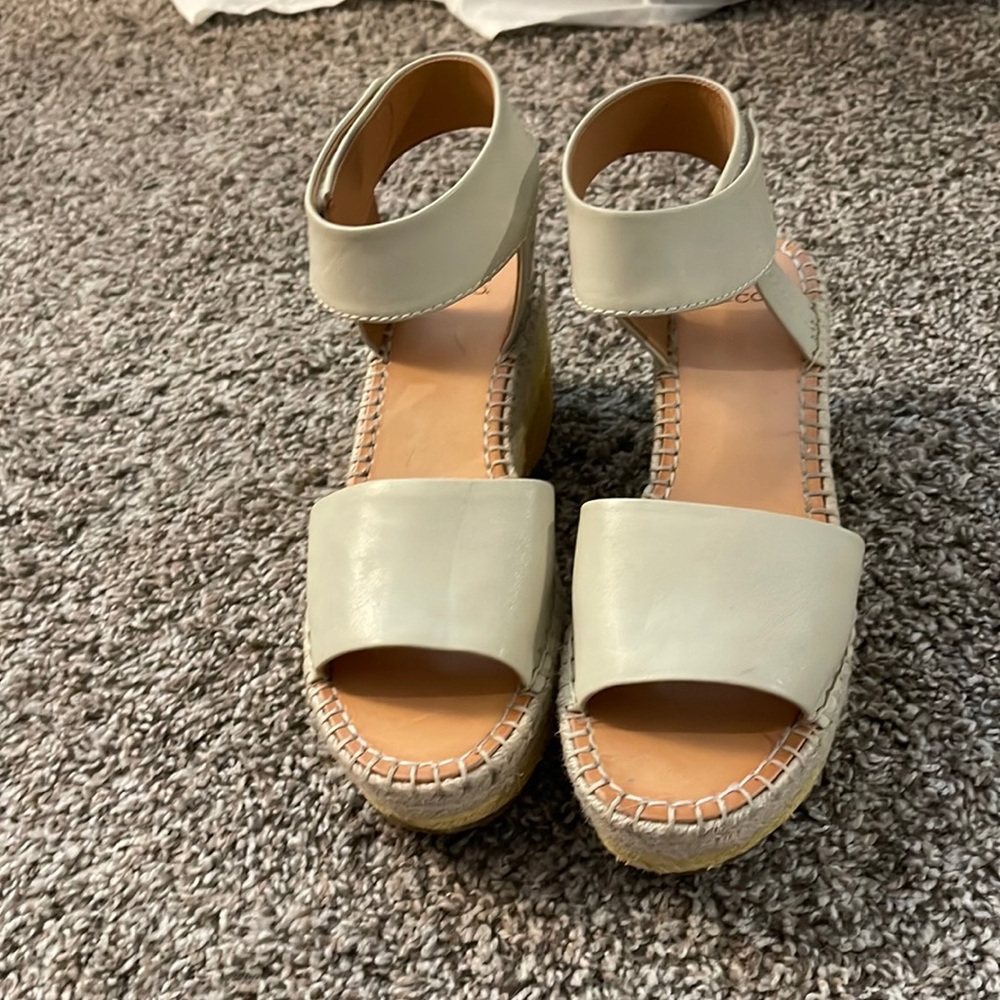 Frye Espadrille Wedge | 8 US | White Sand